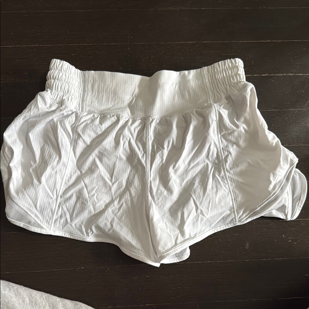 Lululemon Athletica White Athletic Shorts Lightweight Performance
